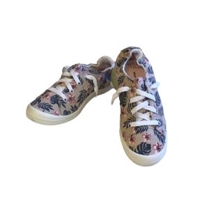 Floral Scrunch back sneakers